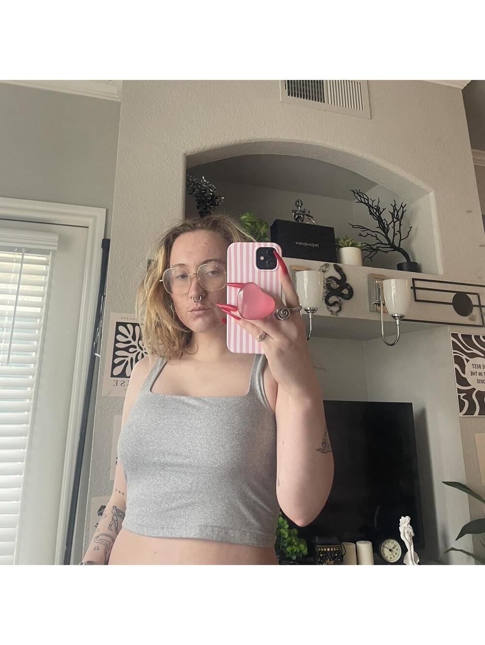 Grey Built-In Bra Tank Top for Women, Comfortable Loungewear Summer Style
